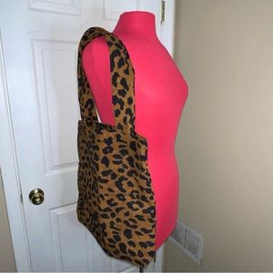Corduroy Leopard Print 🐆 Tote/Shoulder Bag